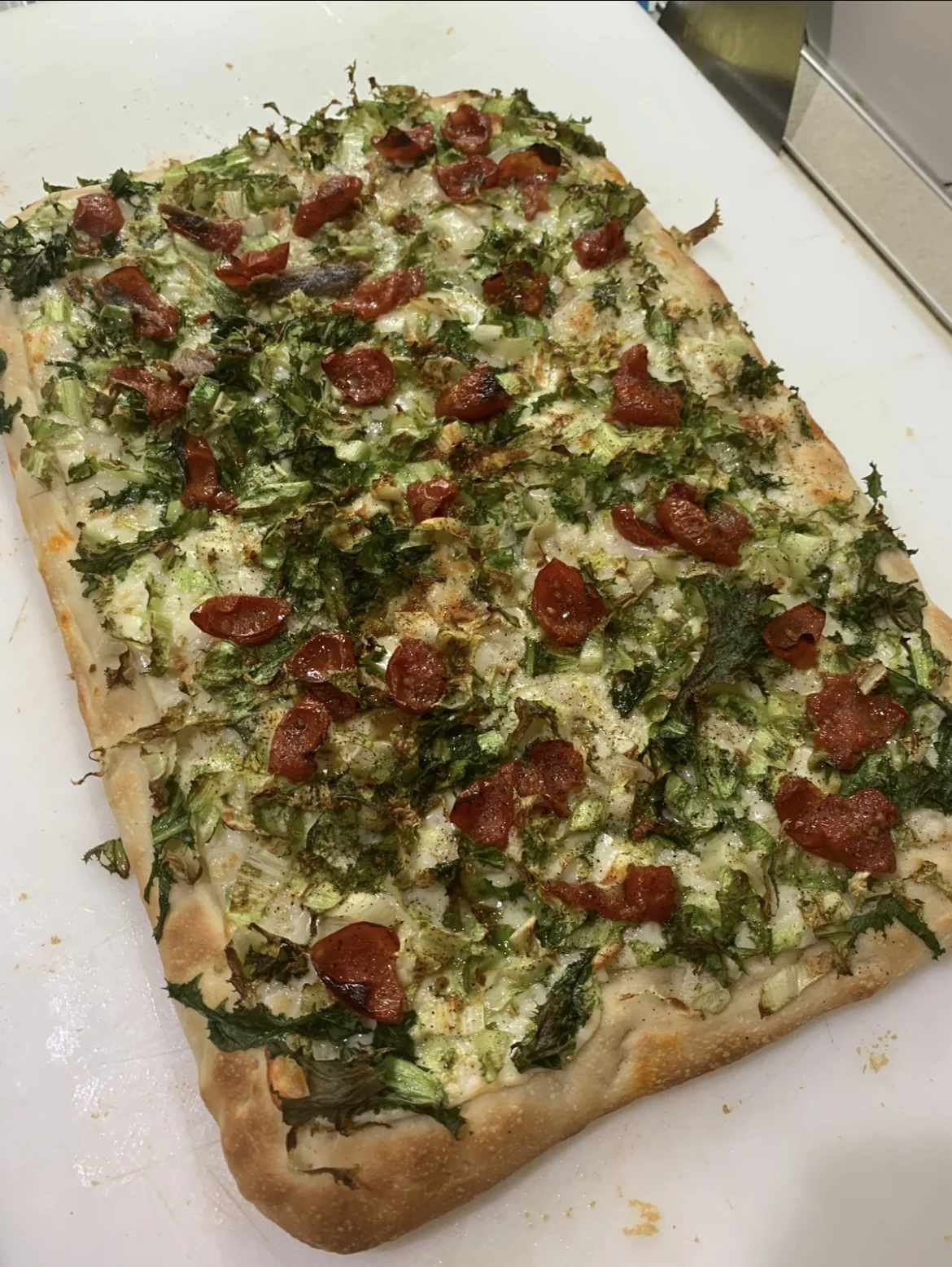 Focaccia artigianale appena sfornata